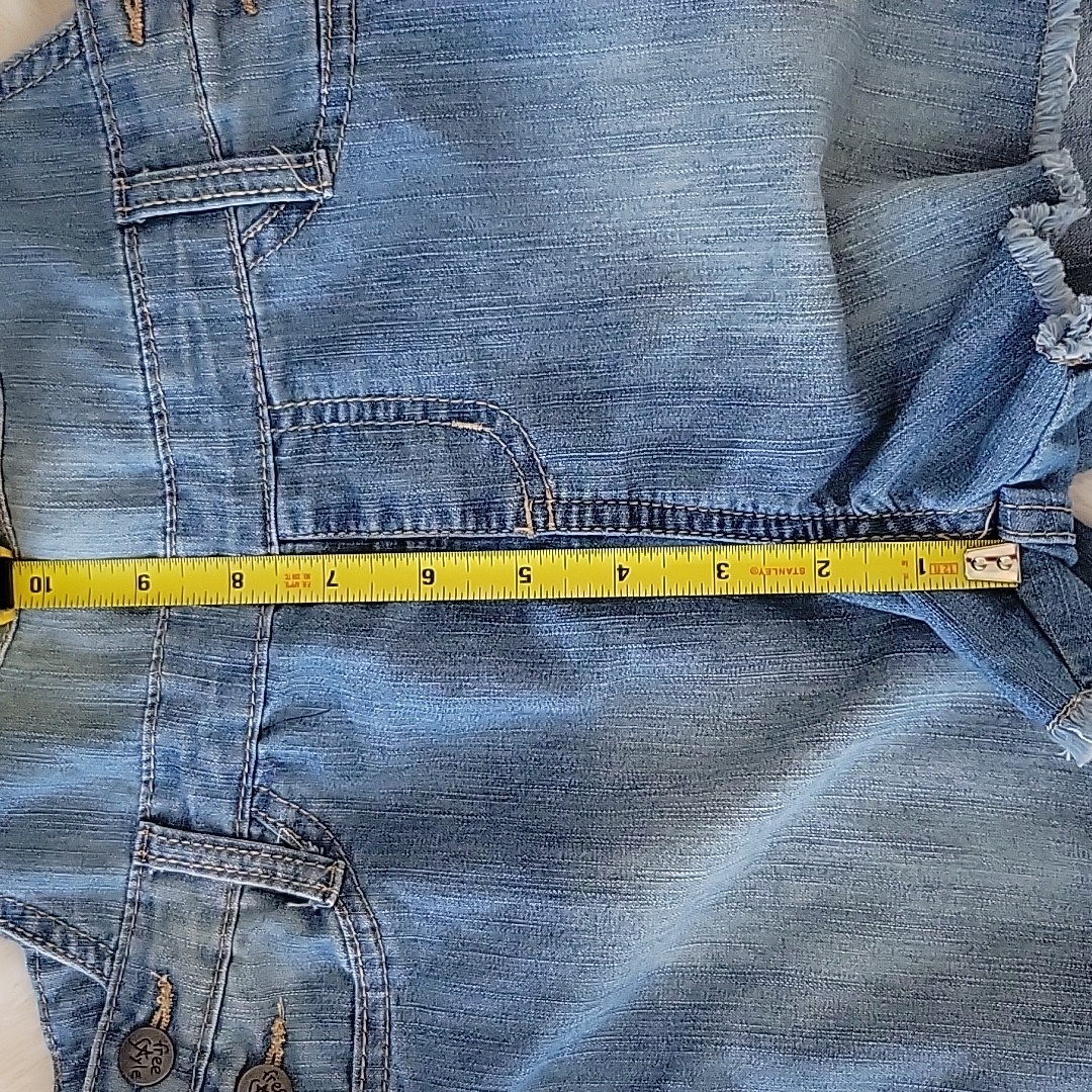 Free Style Denim Shortalls Unicorn Size 8 Girls Nwt — image 6 of 6